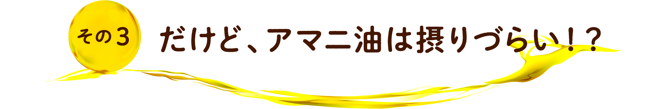 その3 だけど、アマニ油は摂りづらい！？