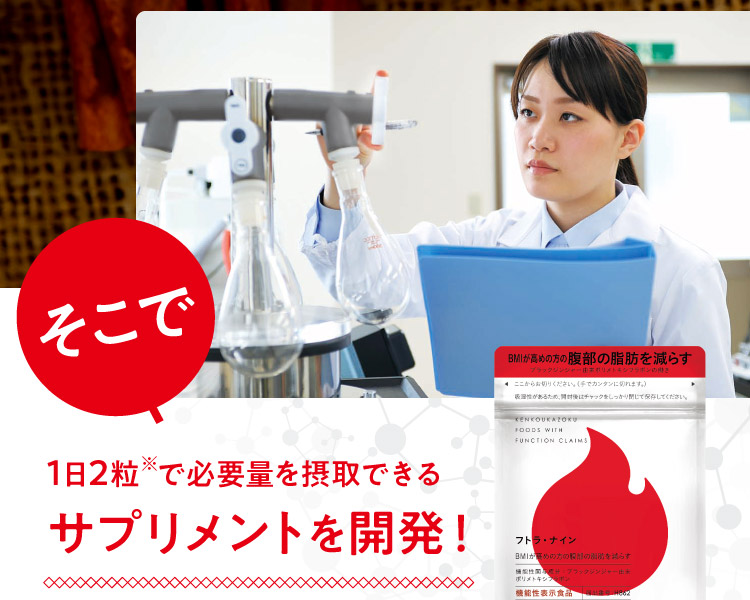 そこで1日2粒※で必要量を摂取できるサプリメントを開発!