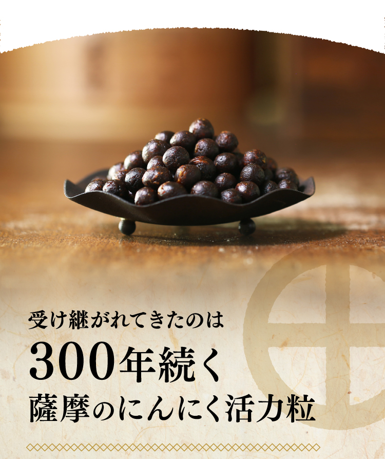 受け継がれてきたのは300年続く薩摩のにんにく活力粒