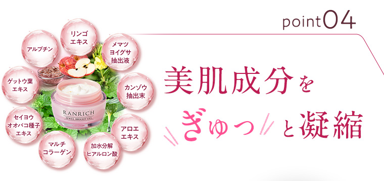 point04 美肌成分をぎゅっと凝縮