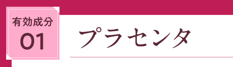 有効成分01 プラセンタ