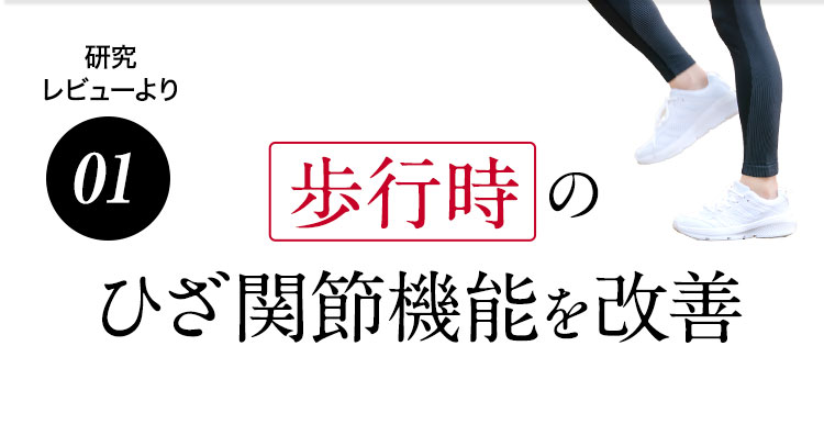 01 歩行時のひざ関節機能を改善