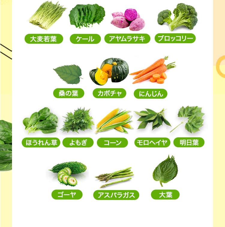 １５種類の野菜