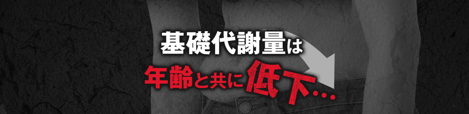 基礎代謝量は 年齢と共に低下…