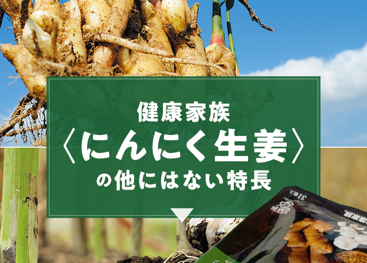 健康家族〈にんにく生姜〉の他にはない特徴