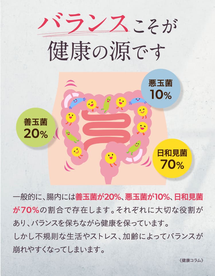 バランスこそが健康の源です